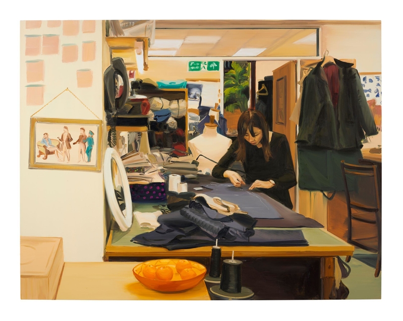Web Jpeg Mark Stitching 2019 Oil On Linen 150 X 195Cm