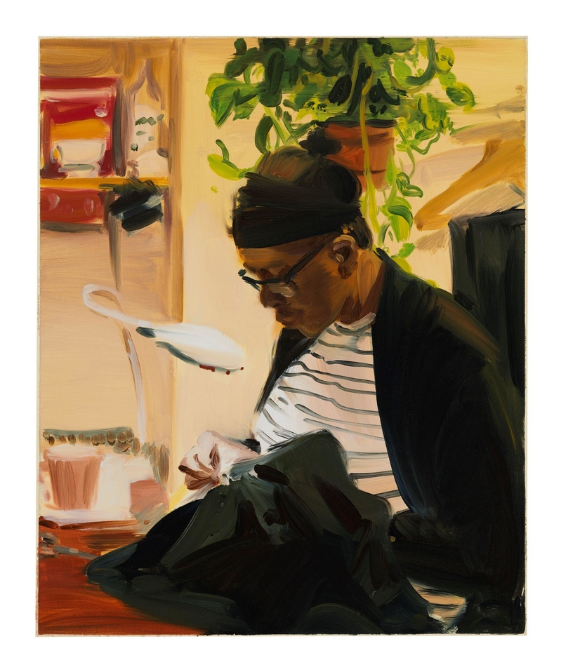Web Jpeg Study For Marion 2019 Oil On Paper 43 X 35 5Cm