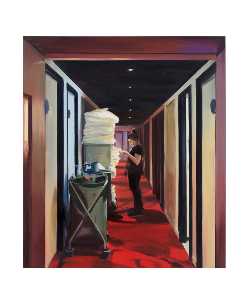Webjpeg Corridor Outside Room 535 2018 Oil On Linen 200 X 174Cm Caroline Walker, Corridor, Outside Room 535, 2018, Oil on linen, 200 x 174 cm, Private Collection