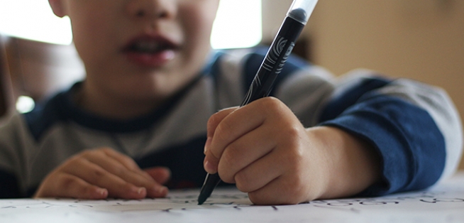 Child Writing M
