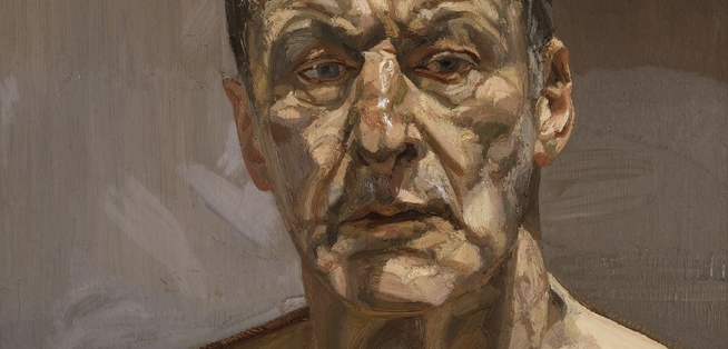 Lucian Freud Reflection Self Portrait 1985 Private Collection ┬® The Lucian Freud Archive Bridgeman Images