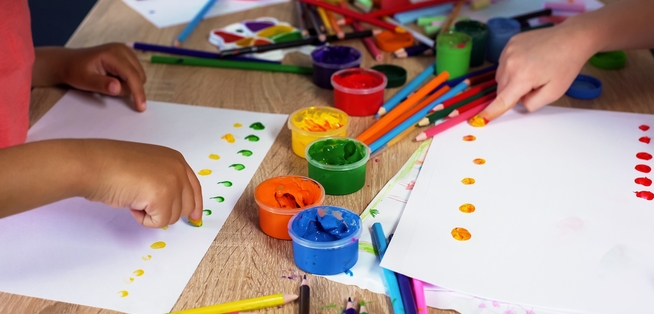 Children Dot Drawing