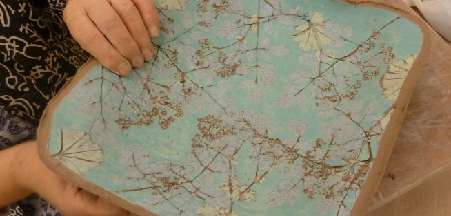 Multiple Layers Of Leaf Resist Decoration